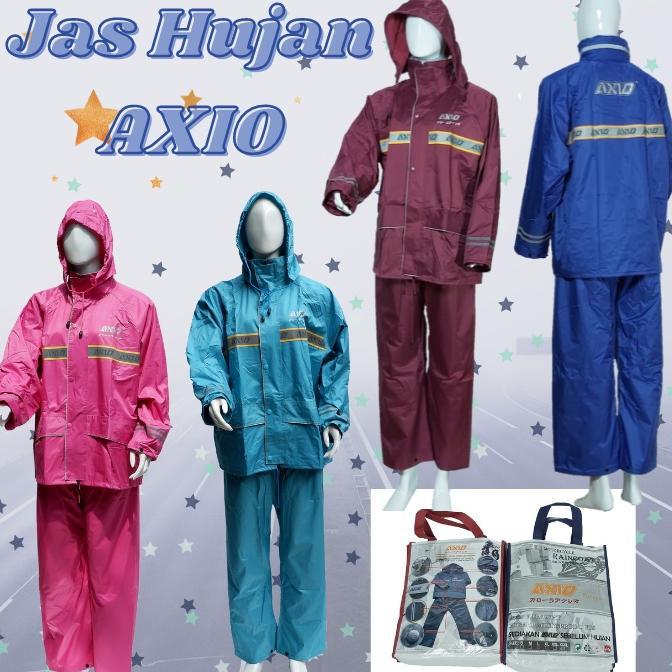Jas Hujan AXIO Europe Pria Wanita Original Mantel Hujan Setelan AXIO Asli ORI 100% - Jas Hujan Assio