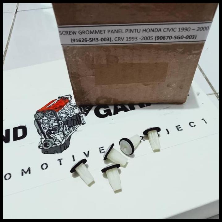 DISKON SCREW GROMET PANEL PINTU HONDA GRAND CIVIC NOVA GENIO ESTILO FERIO 