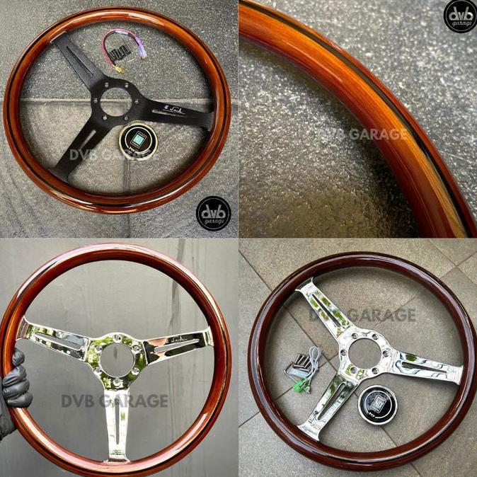 STIR NARDI WOOD CLASSIC 14" PREMIUM - STEERING WHEELS KAYU SETIR STEER ORIGINAL DAN TERPERCAYA