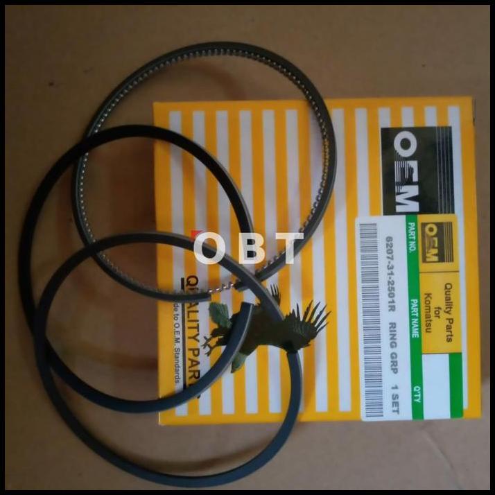 TERLARIS RING PISTON 6207-31-2501 S4D95L S6D95L KOMATSU 