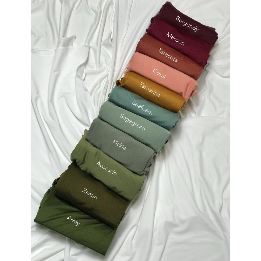 DISKON Jasmine Jilbab-Inner Manset Daleman Leher Turtleneck Dada Kaos JERSEY Spandek Premium Wanita 