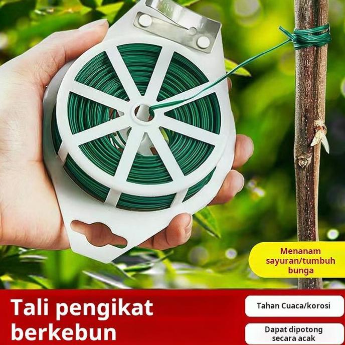 Tali pengikat taman kawat plastik berlapis mawar tali pengikat taman tali pengikat taman