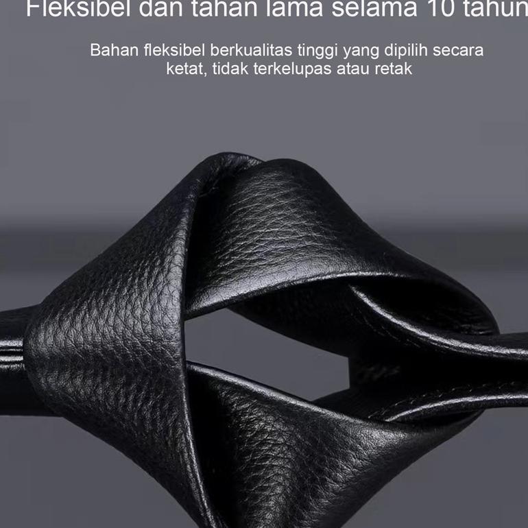 OFFICIAL SABUK PINGGANG PRIA HITAM BELT PRIA GESPER OTOMATIS 100% TALI PINGGANG PRIA KULIT ASLI FOR 