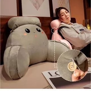 Bantal Boneka Sandaran Pinggang Karakter Lucu | Bantal Sofa & Mobil | Bantal Tidur Anak Dewasa