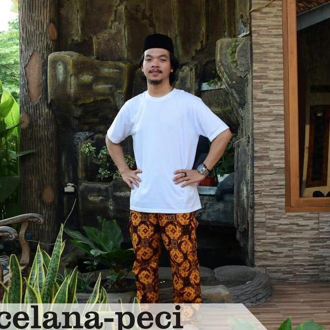 Paket Baju Betawi/Pakaian Adat Betawi/Paket Baju Betawi Dewasa Pria Dewasa Celana Motif NS