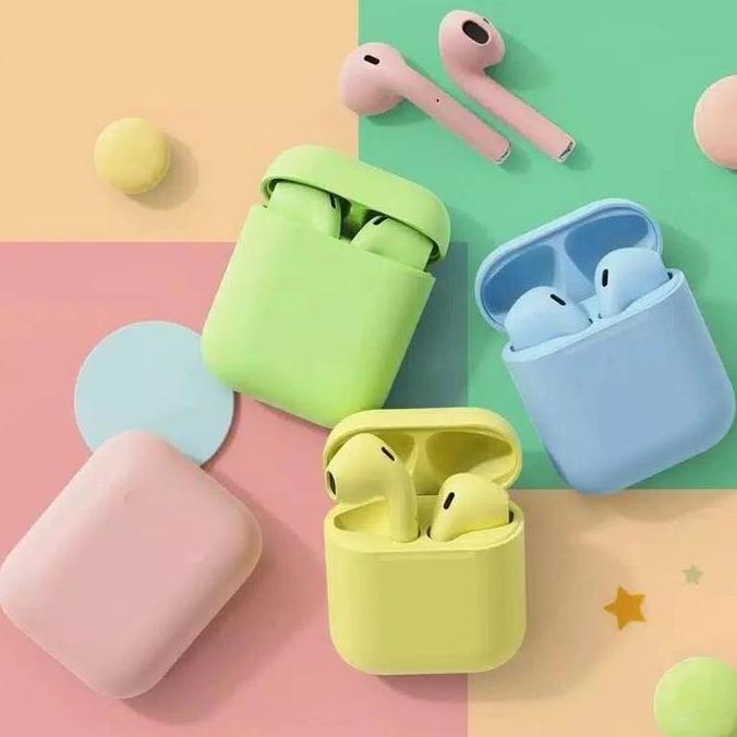 DUDLEY Hf BT i12 Macaron Earphone Bluetooth i12 Macaron True Wireless i12