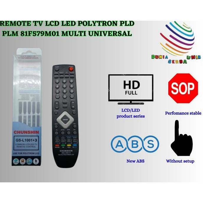 PHLOX REMOTE TV LCD LED POLYTRON PLD PLM 81F579M01 MULTI UNIVERSAL