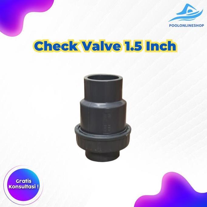 CHECK VALVE PVC 1.5 INCH / PVC 1.5INCH ORIGINAL DAN TERPERCAYA