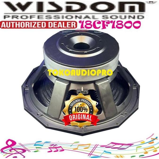 TERLARIS SPEAKER 18 INCH WISDOM 18CF1800 WISDOM 18 INCH CARBON DOUBLE MAGNET WISDOM 18-CF1800       