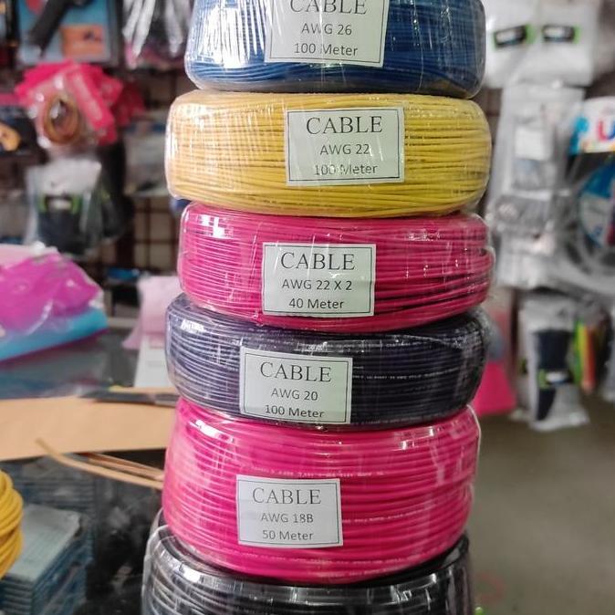 TERLARIS KABEL AWG18 18AWG 100M 100 METER AWG18 MADE IN JAPAN CABLE TON AWG 18