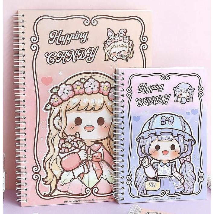 jafriansyah2 - buku buat tempel stiker koleksi ukuran a5 a4 happing candy tld115 paper stationery