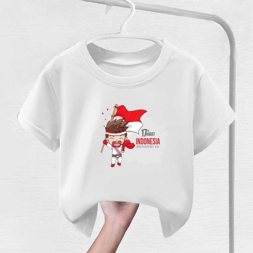Diskon Redlove / Kaos Anak 17 Agustus 2025 / Baju 17 Agustus  Naik Pensil / Pakaian 17 Agustus / Ata