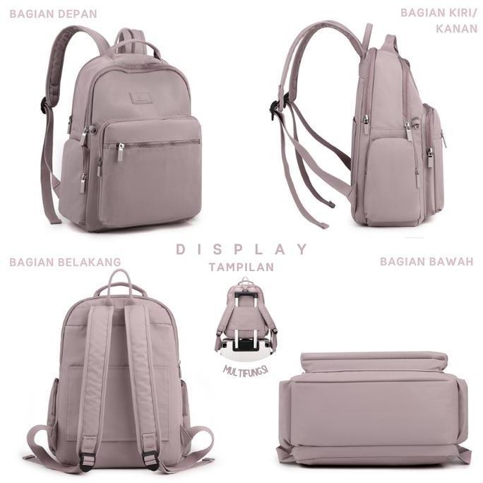 Bavirajuuuuu - Tas Ransel Wanita Korean Style Backpack Anti Air Colorful Fox 0459