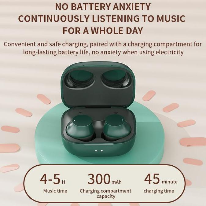 [DingDong] Headset Bluetooth TWS A3900 Earphone V5.2 Wireless Mega Bass Headphones Super Bluetooth 5
