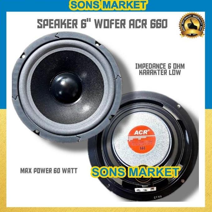 SPEAKER WOOFER ACR 6 inch 6inch 6" ACR 660 ACR660 ORIGINAL