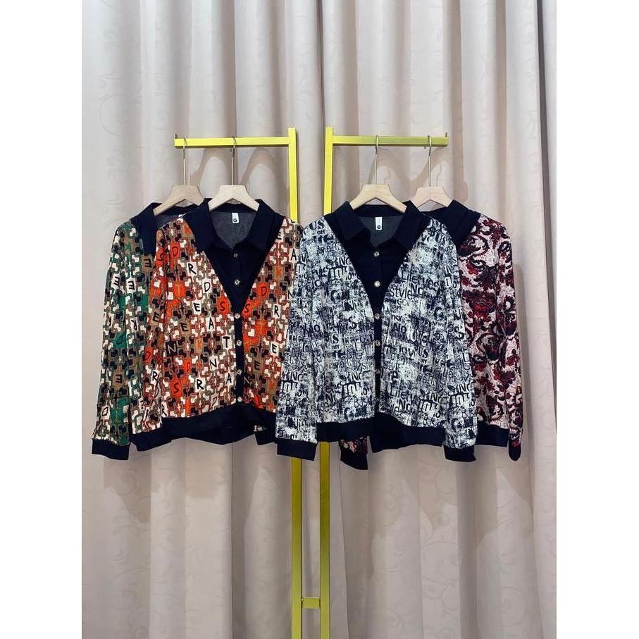 Vaoutfit Blouse Magnolia NW Top Atasan Wanita kerja kasual