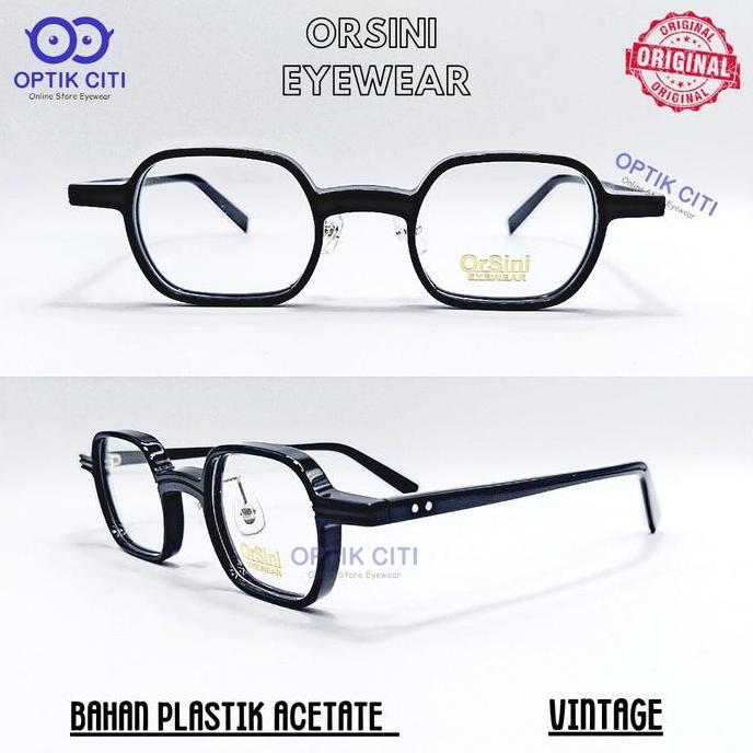 Frame Kacamata Pria Kotak Kecil Vintage Original Orsini Eyewear 98008
