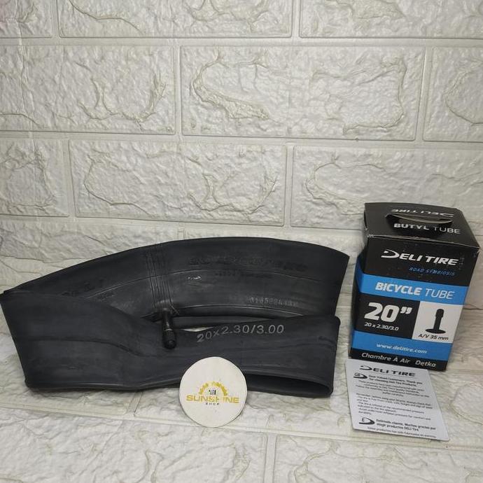 Ban Dalam Sepeda BMX 20 Deli Tire 20 x 2.30 - 3.0 Cop Pentil Motor AV 35mm