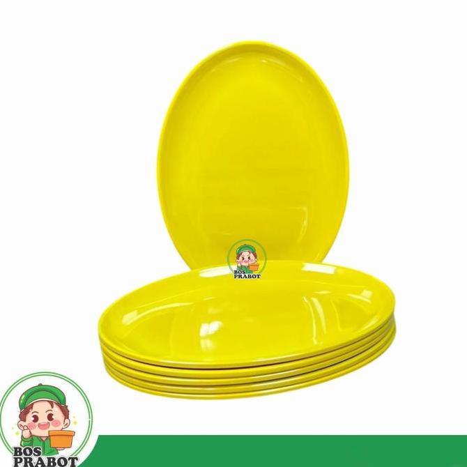 TERLARIS PIRING OVAL MELAMIN ASLI 6PCS / PIRING SAJI MELAMIN ASLI TEBAL 6PCS / PIRING MELAMIN SAJI g