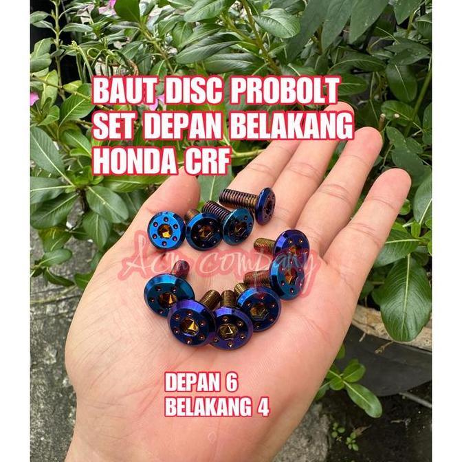 BAUT BAUD DISC / CAKRAM / PIRINGAN BUAT HONDA CRF 150 - SET DEPAN BELAKANG MODEL PROBOLT THAILAND