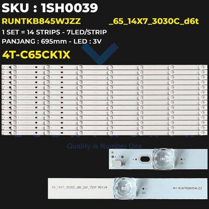 TERLARIS BACKLHT TV 65 INCH 4T-C65CK1X RUNTKB845WJZZ _65_14X7_3030C_D6T