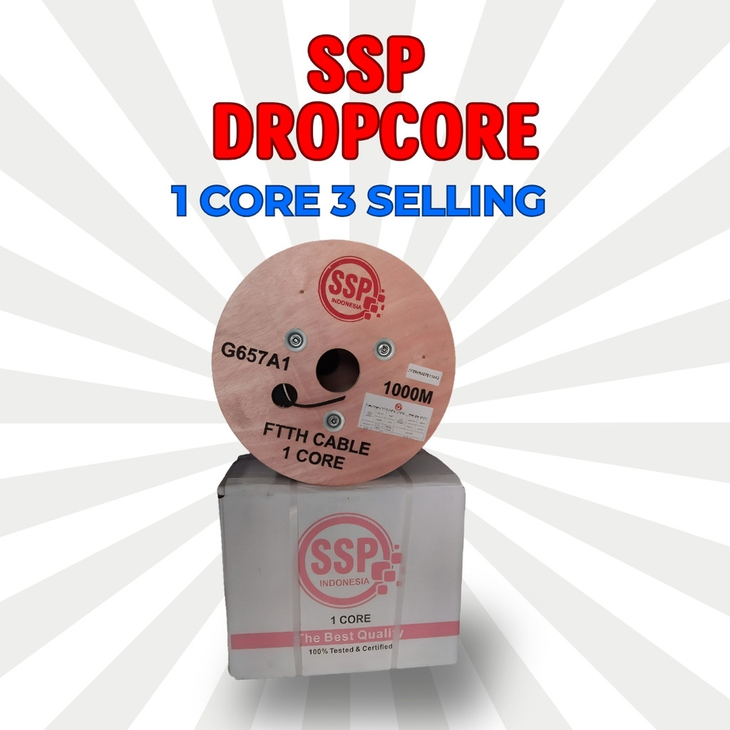 DROPCORE KABEL FIBER  SELING 1KM