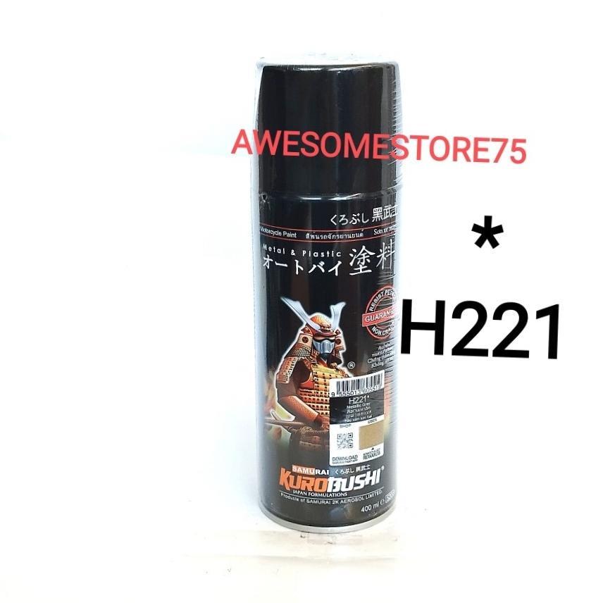 NEW SAMURAI * H221 METALLIC GREY Abu Abu Gun Metal Cat Semprot Paint Pylox [terbaik][terlaris]