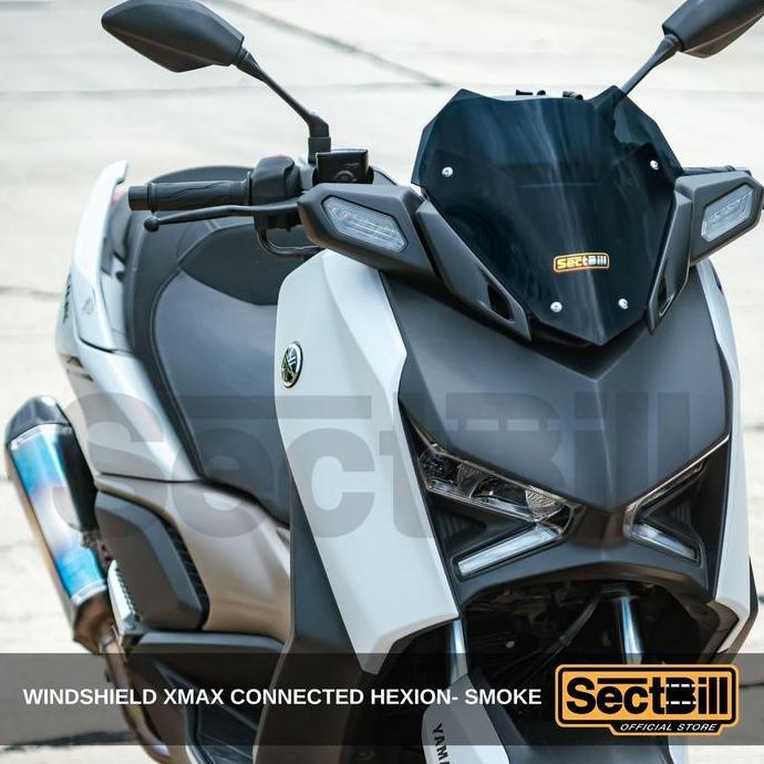 Windshield Sectbill Xmax Connected Hexio Aksesoris Motor