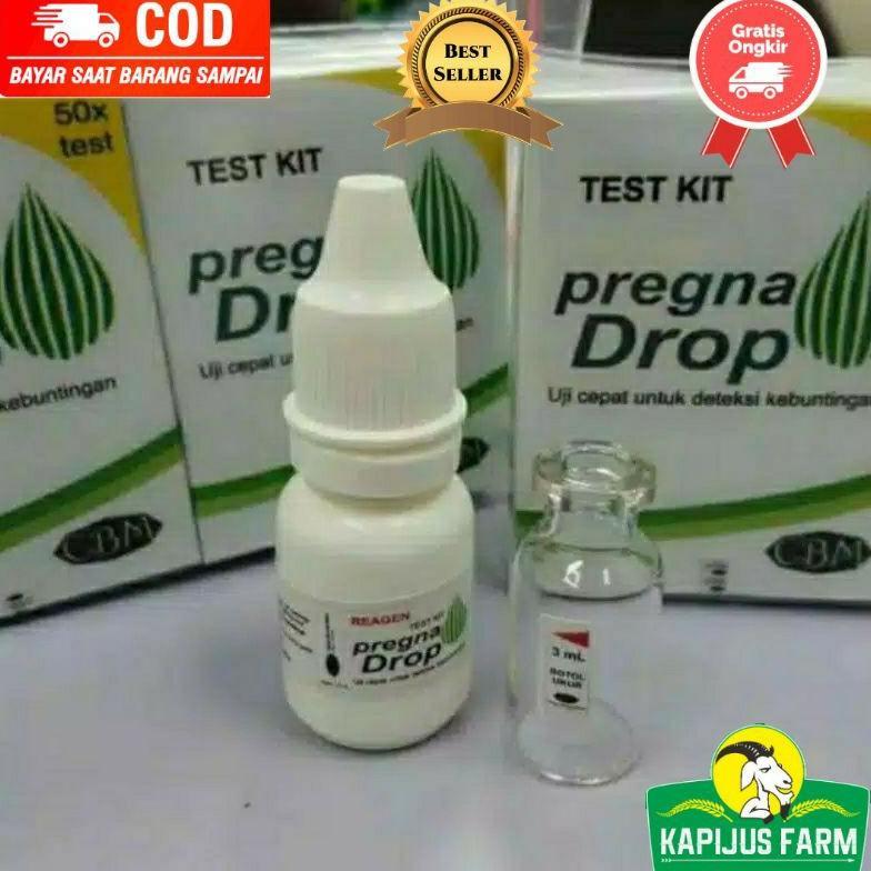 Ready Stock Pregna Drop Test Kit Deteksi Kebuntingan Hewan Ternak Ruminansia