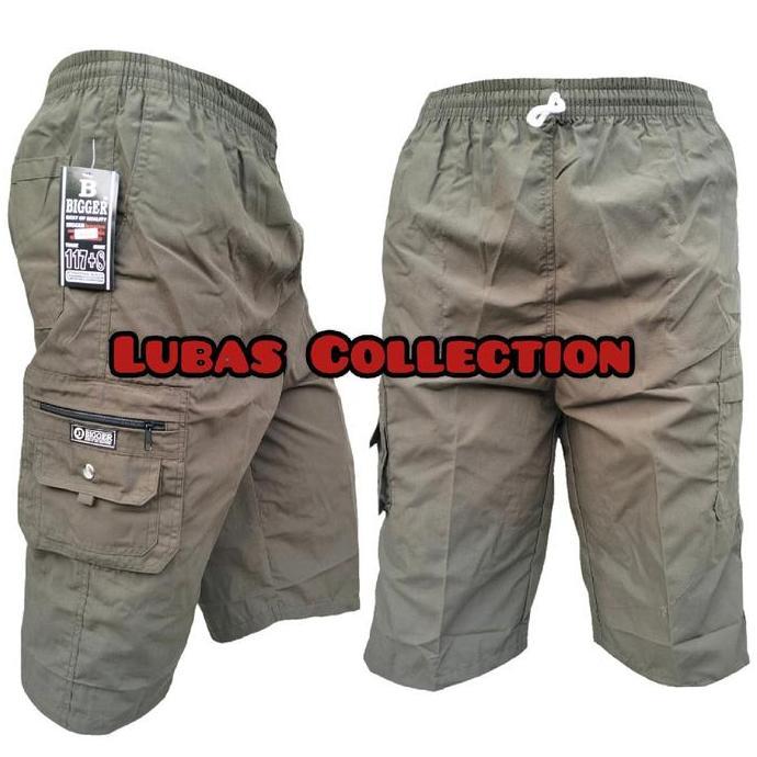 Wkwk- Celana Kolor Kargo 7/8 Bgr Sogo L, Xl, Xxl, Celana Pria Dewasa Di Bawah Lutut Katun Polos