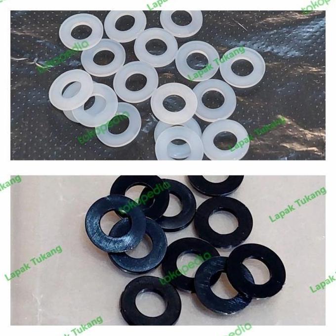 100Pcs Ring Nylon M6X12X1.2 Ring Plat Plastik M6 Ring Nilon M 6 Premium
