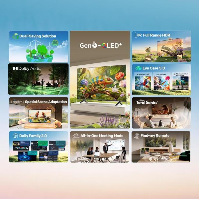 Promo [New] Coocaa Q55H Tv 50 Inch 4K Qled Google Tv - Dolby Audio - Eye Care - Hdr - Find My Remote