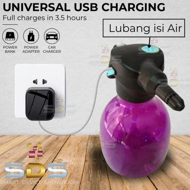 Botol penyiram, semprot tanaman Elektrik | Rechargeable garden sprayer