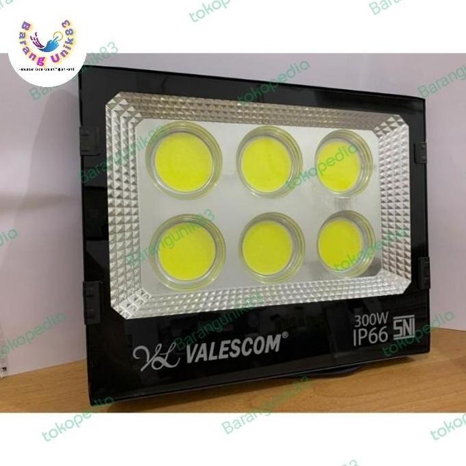 Lampu Sorot Ac 300Watt Tembak Ip66 Valescom Led Flood Light Cool Putih