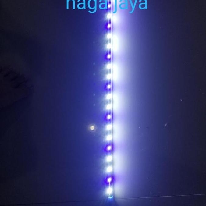 TERLARIS LAMPU CELUP AQUARIUM AQUASCAPE PANJANG 60 CM PUTIH BIRU PACK PIPA