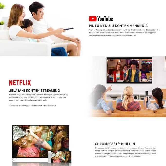 Murah Sharp 32 Inch Smart Google Tv 2K 2Tc32Gh3000I Layar Jernih, Android Tv Os, Suara Dolby, Blueto