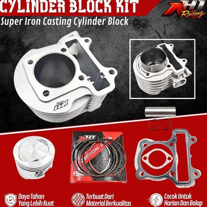 BLOK BLOCK SEHER BORE UP AH1 RACING BEAT Fi SCOOPY Fi VARIO 110 Fi SPACY Fi KODE KZL - CYLINDER BLOK