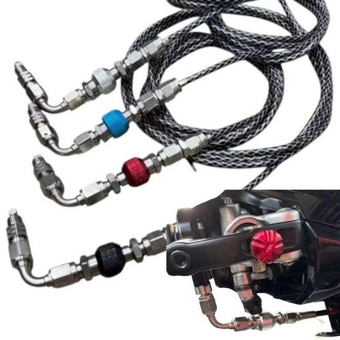 Fitting L Gas Dan Tali Gas Spontan Drat 14 / Fitting L Gas / Tali Gas Spontan