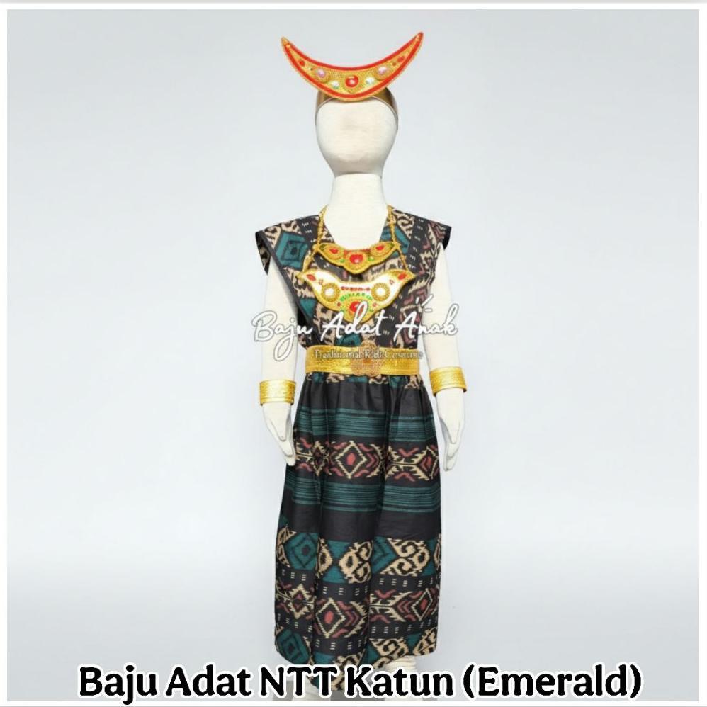 Best Seller Baju Adat Ntt Anak | Pakaian Tradisional Ntt Flores Nusa Tenggara Timur | Baju Adat Ntt 