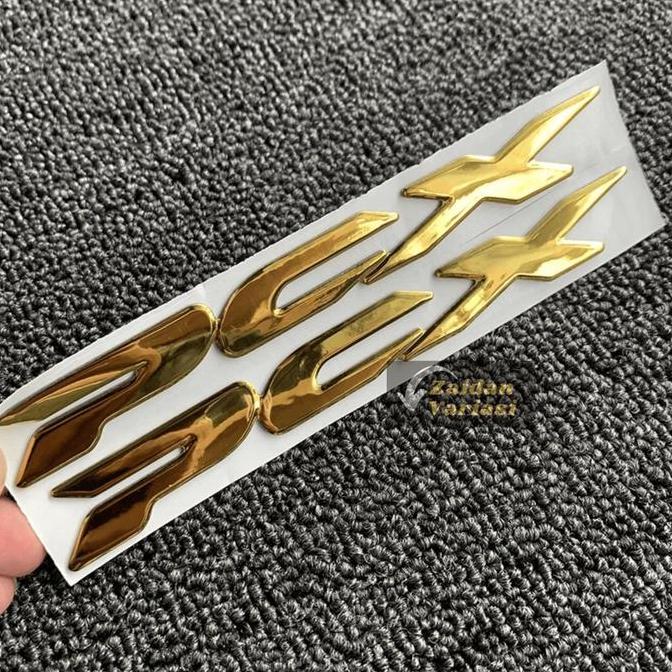 Promo Emblem PCX 160 150 CBU Silver Gold Hitam Thailand - Aksesoris Motor stiker Motorcycle Diskon