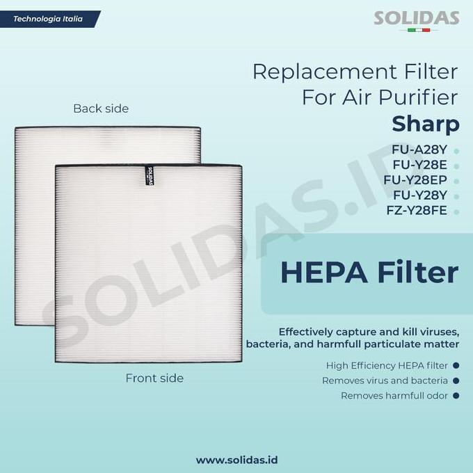 AKRAMVIKUA - REPLACEMENT FILTER AIR PURIFIER SHARP FU-A28Y / HEPA FILTER