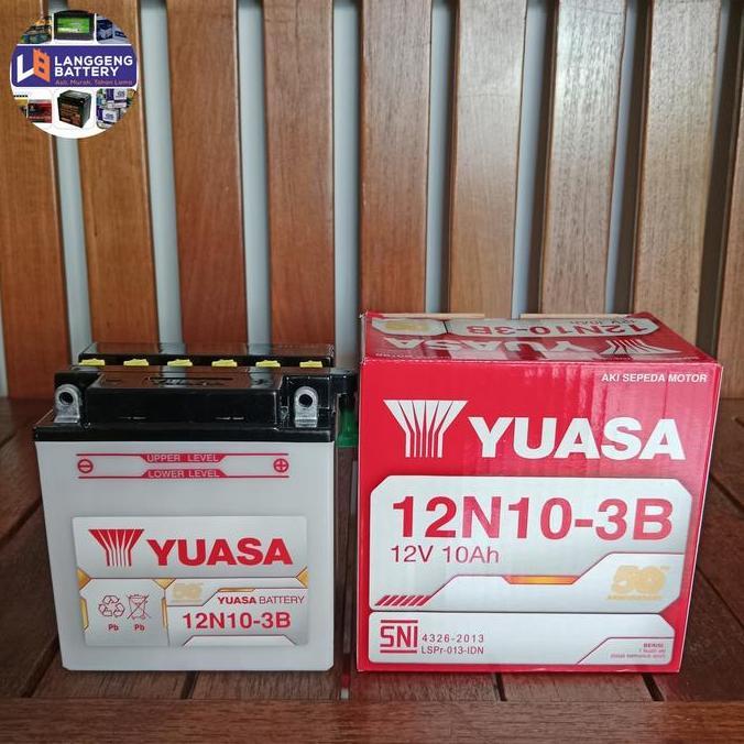 Promo Aki Motor Binter Mercy Yuasa 12N10-3B 12 Volt 10 Ah Cod