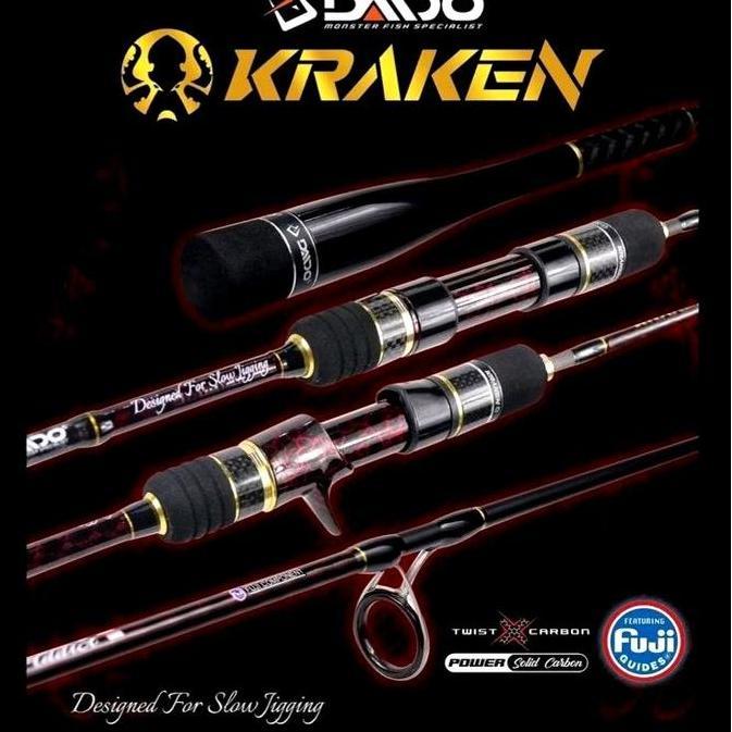 Joran jigging daido kraken spinning carbon solid full fuji