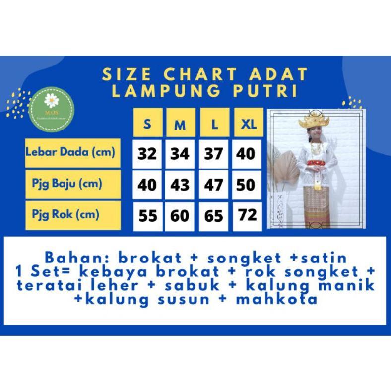 Diskon Baju Adat Lampung Anak | Pakaian Tradisional Lampung | Kostum Adat Lampung | Baju Adat Lampun