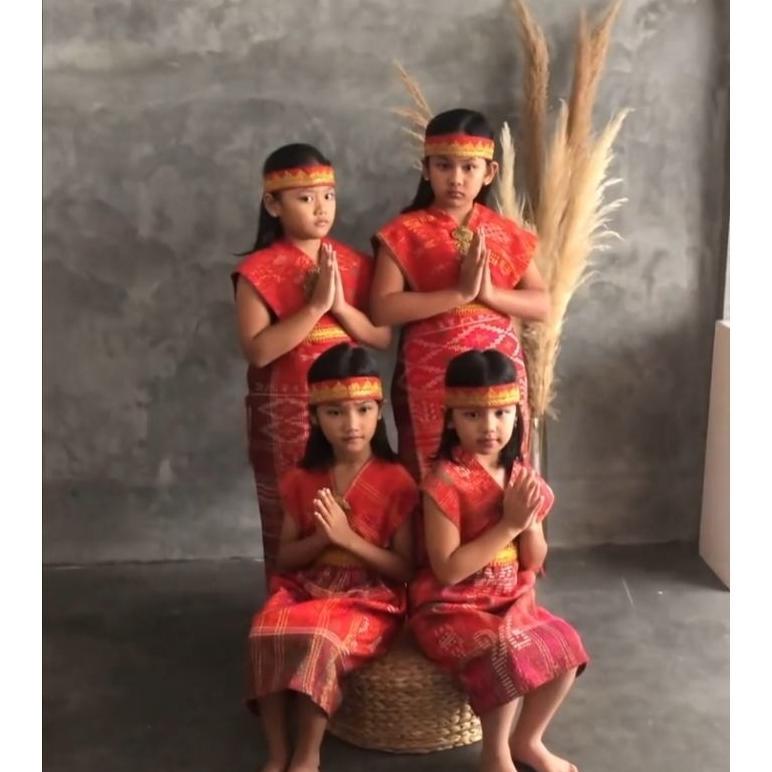 Free Ongkir Baju Menari Adat Batak Anak Perempuan Ulos