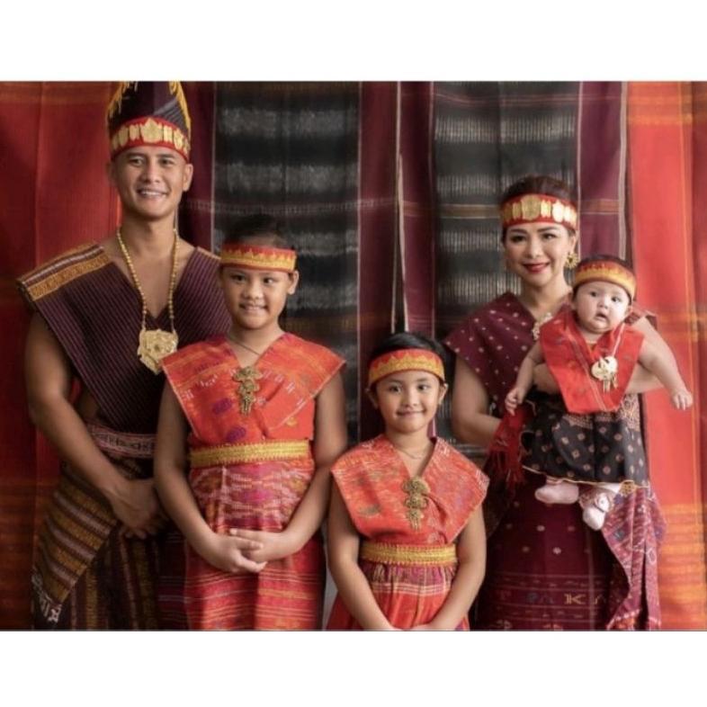 Best Seller Pakaian Kostum Adat Batak Anak Perempuan Baju Adat Anak Dari Ulos Sadum Batak Toba