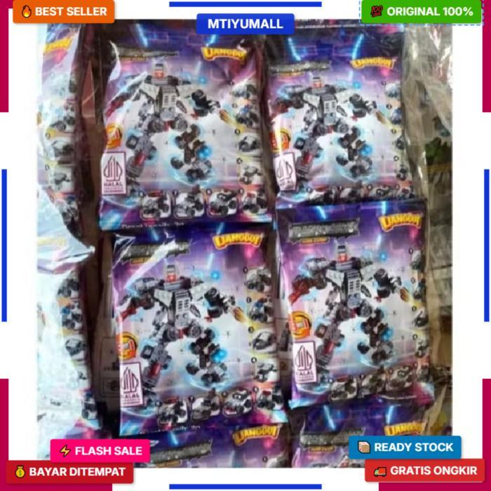1 Renceng Sweet Me Lego Surprise Candy Robot Mecha Swat 1 Renceng 10 Pcs Kualitas Terpercaya