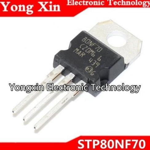 Baru (1) STP80NF70 P80NF70 80NF70 80N70 MOSFET N-Ch TO-220 jwelek70 dijamin