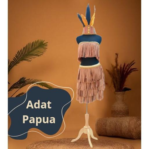 Diskon Kostum Adat Papua Balita Anak Dan Dewasa | Kostum Papua Rumbai | Kostum Adat Indonesia