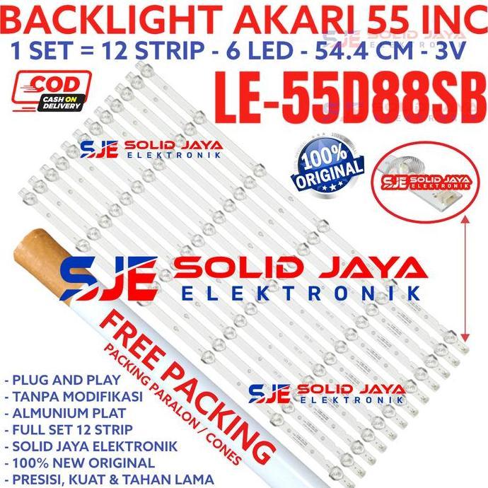 TERLARIS BACKLHT TV LED AKARI 55 INC LE 55D88SB 55D88 SB LE55D88SB LE55D88 SB LE-55D88SB LE-55D88 LA